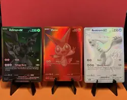 Pokemon 2025 - Zekrom Ex/Reshiram Ex/Victini Ex - BWR SET OF 3 - Near Mint - Image 1