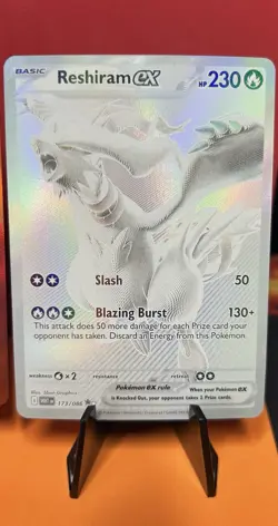 Pokemon 2025 - Zekrom Ex/Reshiram Ex/Victini Ex - BWR SET OF 3 - Near Mint - Image 4