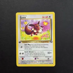 Eevee 51/64 First Edition Jungle Set Common Pokemon Card - Image 1