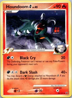 Pokemon TCG Houndoom G 50/127 Platinum NM - Image 1