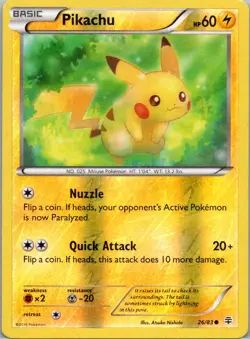 Pokemon TCG Pikachu 26/83 Generations Rev Holo LP - Image 1
