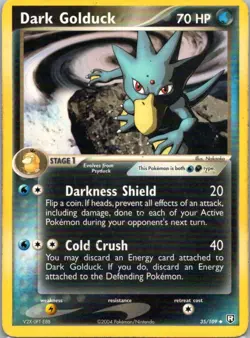 Pokemon TCG Dark Golduck 35/109 Team Rocket Returns MP - Image 1