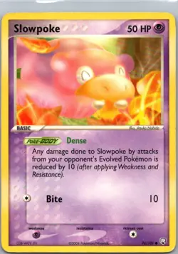 Pokemon TCG Slowpoke 76/109 Team Rocket Returns MP - Image 1