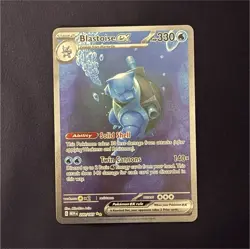 Pokemon Blastoise ex Special Illustration Rare Holo 200/165 Scarlet & Violet 151 - Image 1