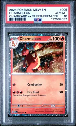 Pokemon Charmeleon 005/165 Cosmos Holo Charizard SPC PSA 10 GEM MINT - Image 1