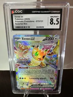 2025 Pokemon ENG - Prismatic Evolutions | Eevee ex #075 | STAMPED | CGC 8.5 - Image 1