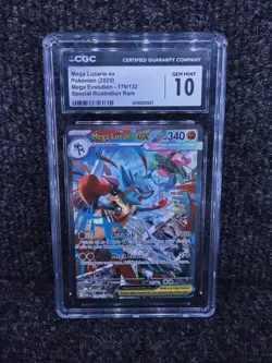 Pokemon Mega Lucario ex 179/132 Ultra Rare Mega Evolution - CGC 10 - Image 1