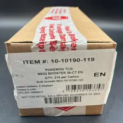 Pokemon Mega Evolution Phantasmal Flames ME02 Booster 6-Box Sealed Case - Image 1
