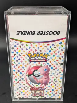 Pokemon 151 SV3.5 Booster Bundle Display Factory Sealed Case W/Acrylic Case - Image 1