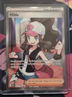 Pokemon TCG Hilda Ultra Rare Full Art Trainer Holo Sv: White Flare 164/086 - Image 1