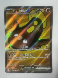 Pokemon TCG Ascended Heroes Stunfisk EX Full Art 252/217 NM - Image 1