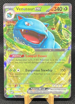 Pokemon Venusaur Ex 003/165 Holo Double Rare Scarlet & Violet: 151 TCG 2023 NM+ - Image 1