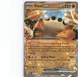 Klawf ex Double Rare SV03: Obsidian Flames 120/197 NM Pokemon - Image 1