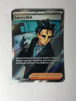 Pokemon TCG Prismatic Evolutions Full Art Larry's Skill 139/131 Near Mint - Image 1