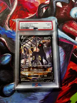 Pokemon Umbreon V Brilliant Stars Trainer Gallery Full Art #TG22 PSA 9 Mint - Image 2