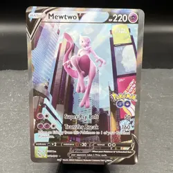 Mewtwo V (Alternate Full Art) 072/078 Pokemon GO Holo - Image 2