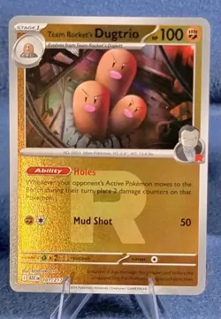 Pokemon TCG Team Rocket's Dugtrio Reverse Holo 101/217 Ascended Heroes NM B - Image 1