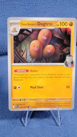 Pokemon TCG Team Rocket's Dugtrio Reverse Holo 101/217 Ascended Heroes NM B - Image 5