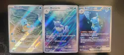 Pokemon Squirtle, Wartortle, and Blastoise Set Scarlet & Violet 151 *** - Image 1