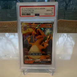 2019 Pokemon Charizard GX 9/68 Hidden Fates Ultra Rare Holo Full Art PSA 10 - Image 1