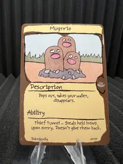 Mugtrio (Dugtrio) #51 - First Edition First Print PokeDoodly Fan Art - Pokemon - Image 1