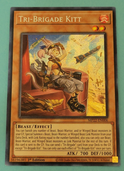 Yu-Gi-oh Tri-Brigade Kitt 1st Edition Secret Rare MP22-EN006 Nm - Image 1