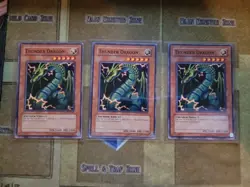 YUGIOH 3X THUNDER DRAGON DLG1-EN041 COMMON UNLIMITED ED NM/VLP - Image 1