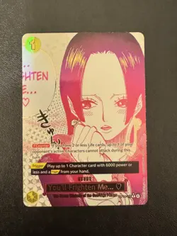Bandai One Piece You'll Frighten Me... Boa Hancock OP14-118 (R) Foil Event - Image 1