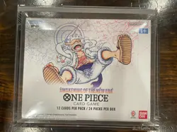 One Piece OP-05 Booster Box Awakening Of The New Era Sealed Mint w/Acrylic Case - Image 1