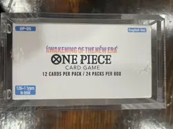 One Piece OP-05 Booster Box Awakening Of The New Era Sealed Mint w/Acrylic Case - Image 3