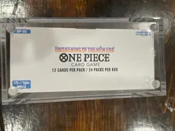 One Piece OP-05 Booster Box Awakening Of The New Era Sealed Mint w/Acrylic Case - Image 4