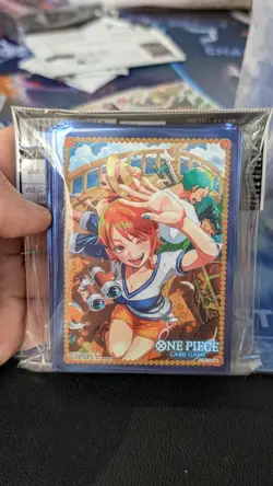 One Piece Card Game Official Sleeves | Nami | Monkey.D.Luffy | Zoro | Vol.8 New - Image 1