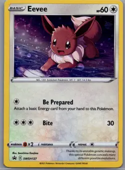 Eevee SWSH127 SWSH: Sword & Shield Promo Card Pokemon TCG Holo NM - Image 1