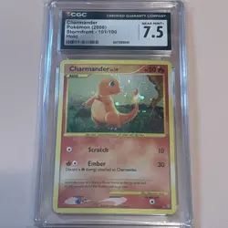 CGC 7.5 Charmander 2008 Stormfront 101/100 Holo Pokemon Card - Image 1