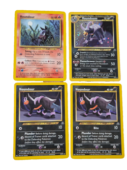 Pokemon Houndoom 4/75 Neo Discovery Holo and 3 Houndour 1995-2001 Trading Cards - Image 1