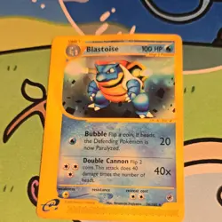 Pokemon Blastoise 036/165 Expedition Base Set Rare 100 HP Regular Card 2002 - Image 1