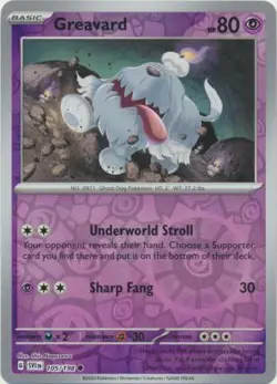 Greavard 105/198 Reverse Holo | Scarlet & Violet | Pokemon Card - Image 1