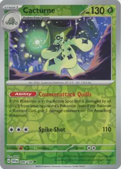 Cacturne 6/198 Reverse Holo | Scarlet & Violet | Pokemon Card - Image 1
