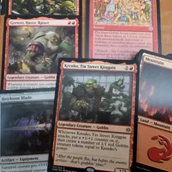 Red **GOBLINS** Tribal Deck = COMMANDER 100 Cards MTG Compete Whole EntirelyFun - Image 1