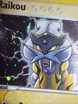 Raikou 3/17 POP Series 2 Holo Rare Pokemon Card 2006 WOTC W/ Swirl - Image 4