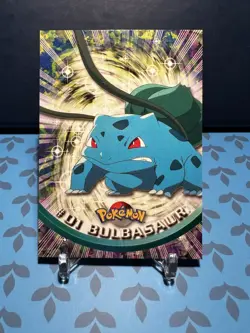 Bulbasaur #01 Topps TV Animation Edition Black Label Pokemon Card - Image 1