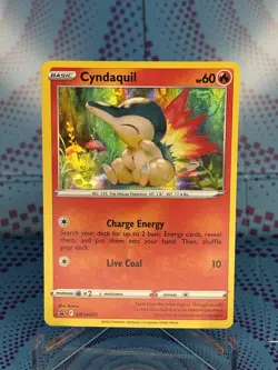 Cyndaquil SWSH221 SWSH: Sword & Shield Pokemon Promo Card Holo 2022 LP - Image 1