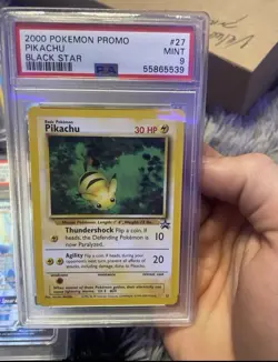 Pokemon Pikachu Promo Black Star #27 PSA 9 Wotc English TCG Card - Image 1