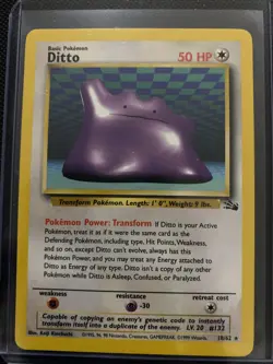 Pokemon TCG Ditto Fossil 18, Regular Unlimited Rare Card - Image 1