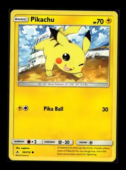 Pikachu 54/214 NM Unbroken Bonds Sun and Moon & Near Mint SM Pokemon TCG Card - Image 1