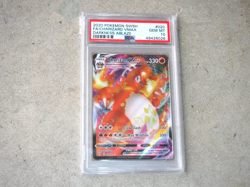 2020 POKEMON SWSH FA CHARIZARD VMAX DARKNESS ABLAZE CARD #020 PSA 10 - Image 1