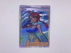 🔥 PokeGirl Trainer [Skyla_A] Goddess Story Anime Waifu CUSTOM ACG Card 🔥 - Image 1