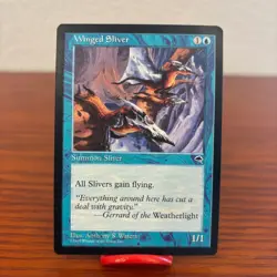 Vintage Winged Sliver - NM - Tempest - Magic the Gathering - Image 1