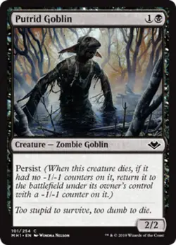 MTG - Putrid Goblin - Modern Horizons - NM, English Magic FLAT RATE SHIP - Image 1