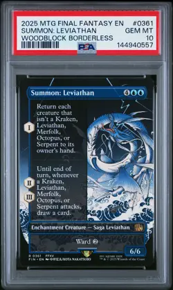 0557 Summon: Leviathan 2025 Magic: The Gathering Final Fantasy #0361 PSA 10 - Image 1
